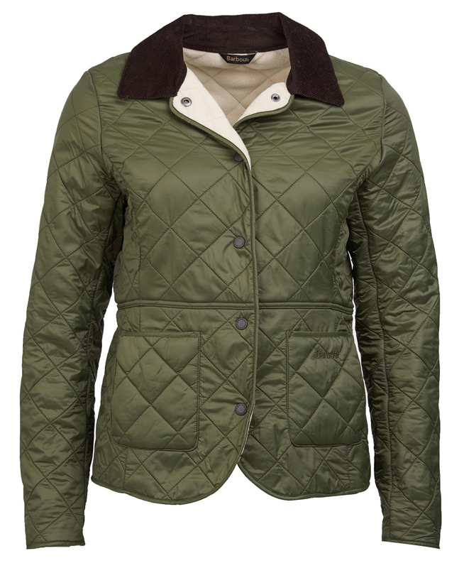 Klemme helgen Let Barbour Quiltet Jakke Frederiksberg - Steppjacke Deveron Polarquilt Dame  Grøn